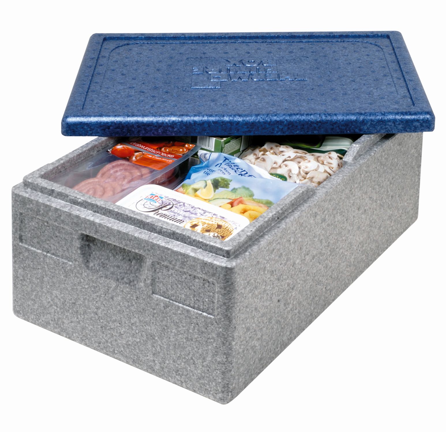 Thermo Future Box GN 1/1. 30 l - grau/blau