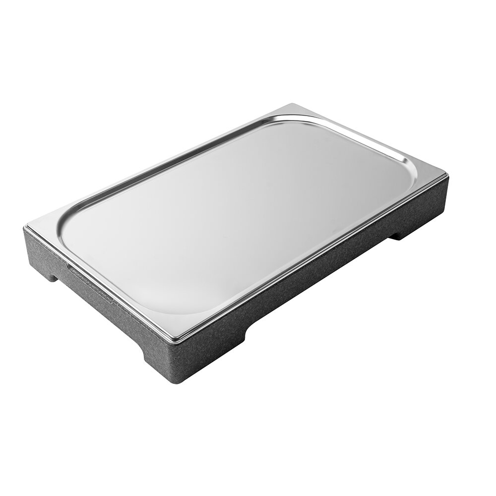Kühlplatte Cooling Buffet Standard, Edelstahl GN 1/1, inkl. Rolltop-Haube