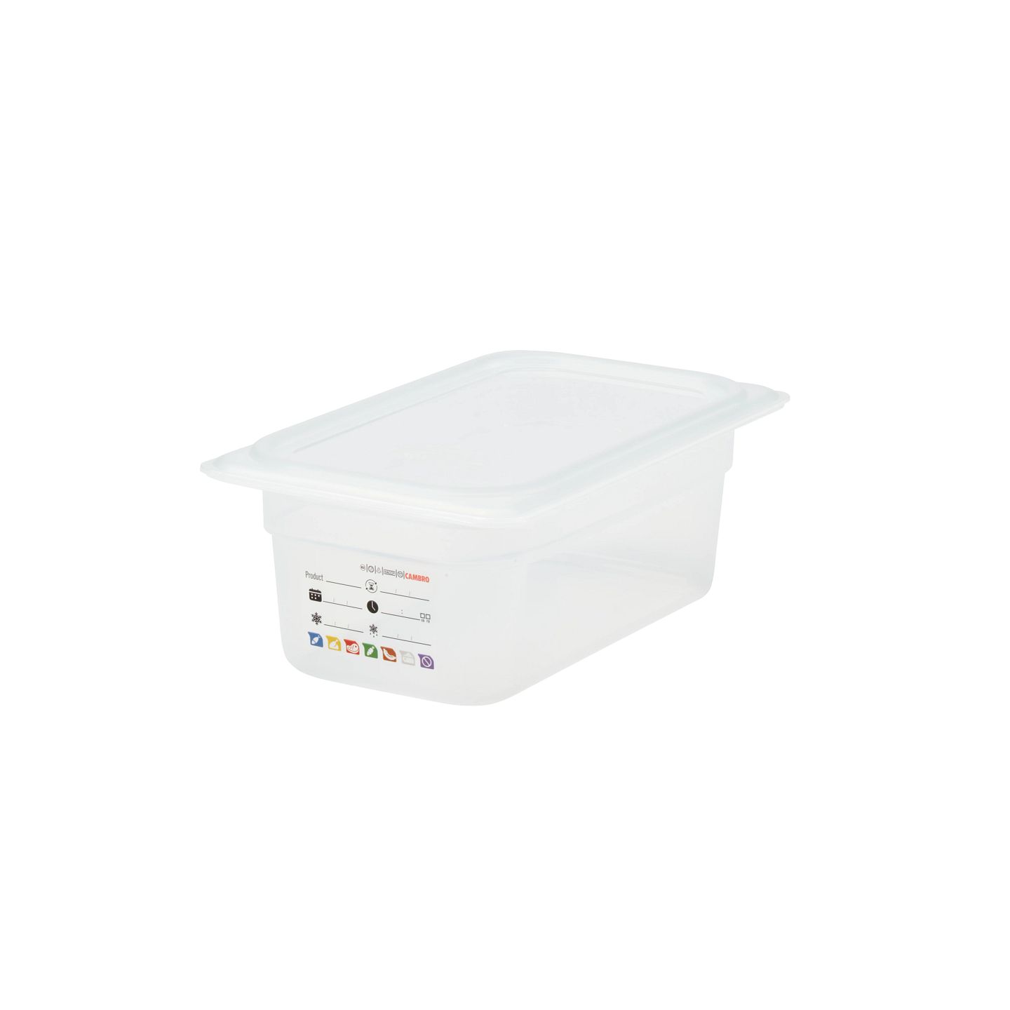 GN-Behälter 1/4-100 mm lichtdurchlässig inkl. IML-Label Polypropylen / VPE 6 Stück
