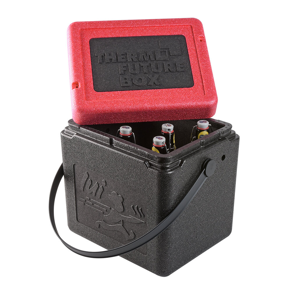 Shopping Box 15 L, 2-colour schwarz-rot